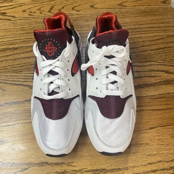 Nike Air Huarache Run White Red Oxide Black Men\'s Retro Running Size 8 NEW main image 7